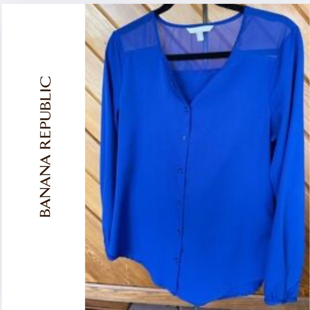 Banana Republic Royal Blue Blouse